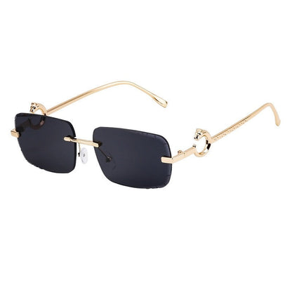 Fashion Frameless Square UV400 Sun Protection Outdoor Eyewear Sunglasses