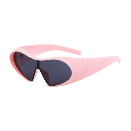 Men's Fashion Sports One Piece Alien Sunglasses