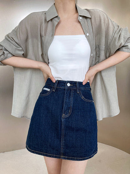 Simple Casual Solid Color Spaghetti-Neck Vest Top