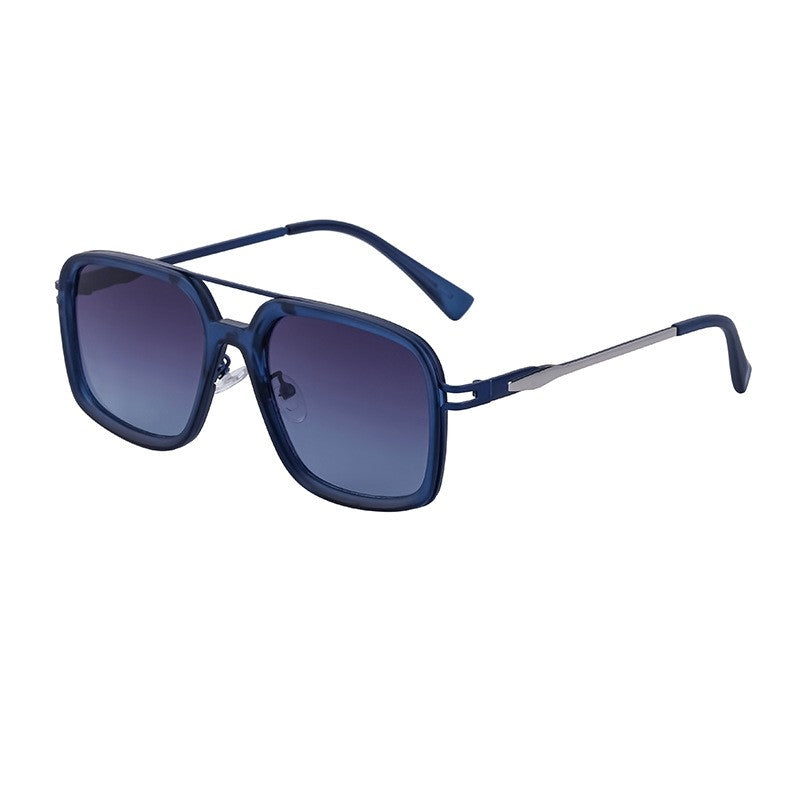 Vintage Square Frame Sunglasses For Men Outdoor UV Protection