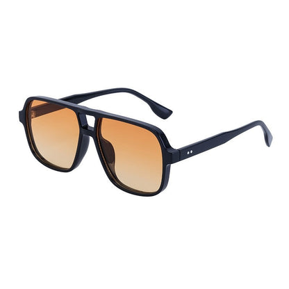 Retro Large Full Square Frame UV400 UV Protection Outdoor Sunglasses