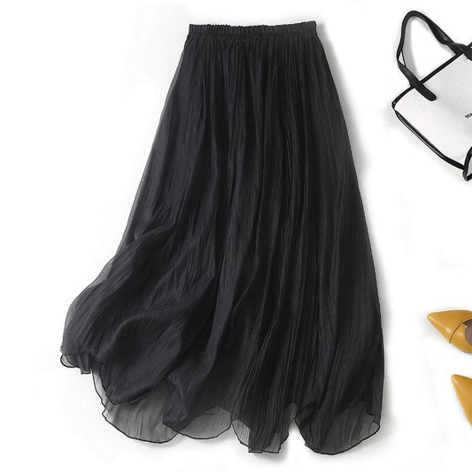 Elegant High-Waisted A-Line Skirt