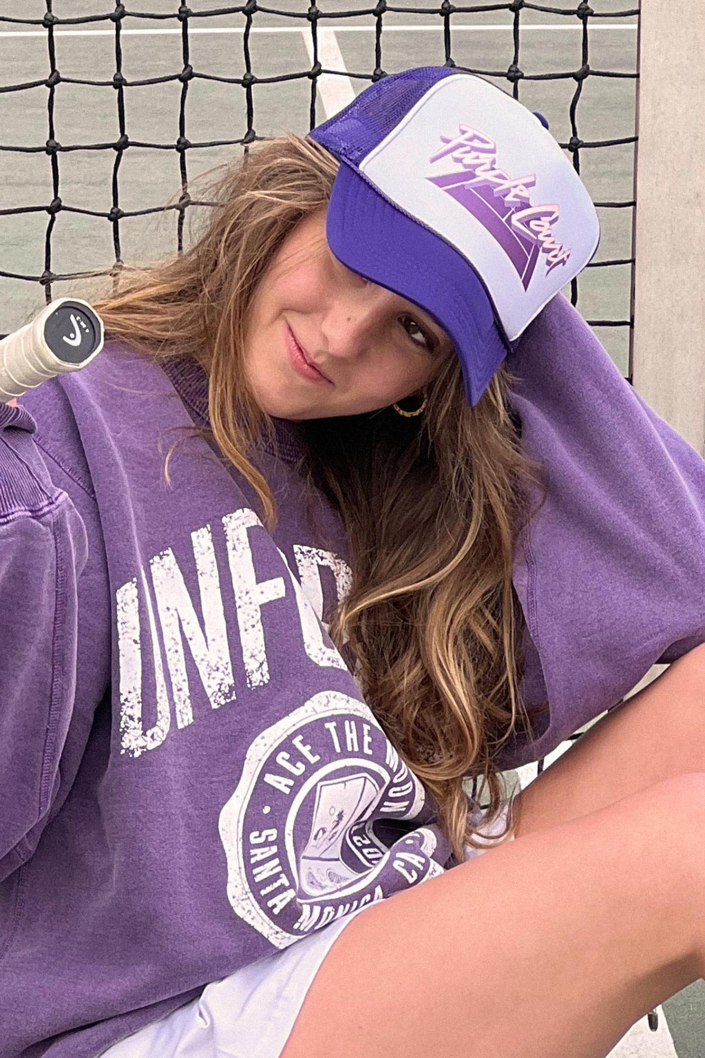 Purple Court Trucker Hat
