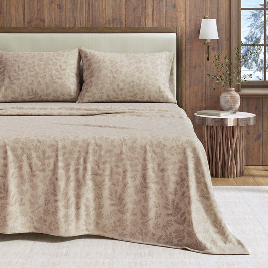 Turkish Cotton Flannel Sheet Set - Elevated Lodge Collection