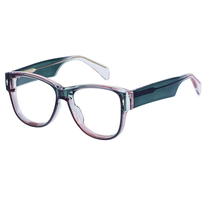 Fashion Acetate Cat Eye Clear Lens Glasses