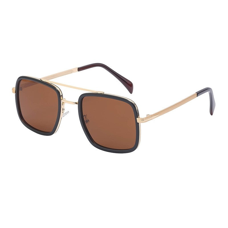 Fashionable Lightweight Square Frame Sunscreen Sunglasses
