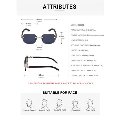 UV400 Sun Protection Fashion Retro Outdoor Eyewear Sunglasses