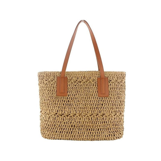 Stylish Hand-Woven Beach Shoulder Tote