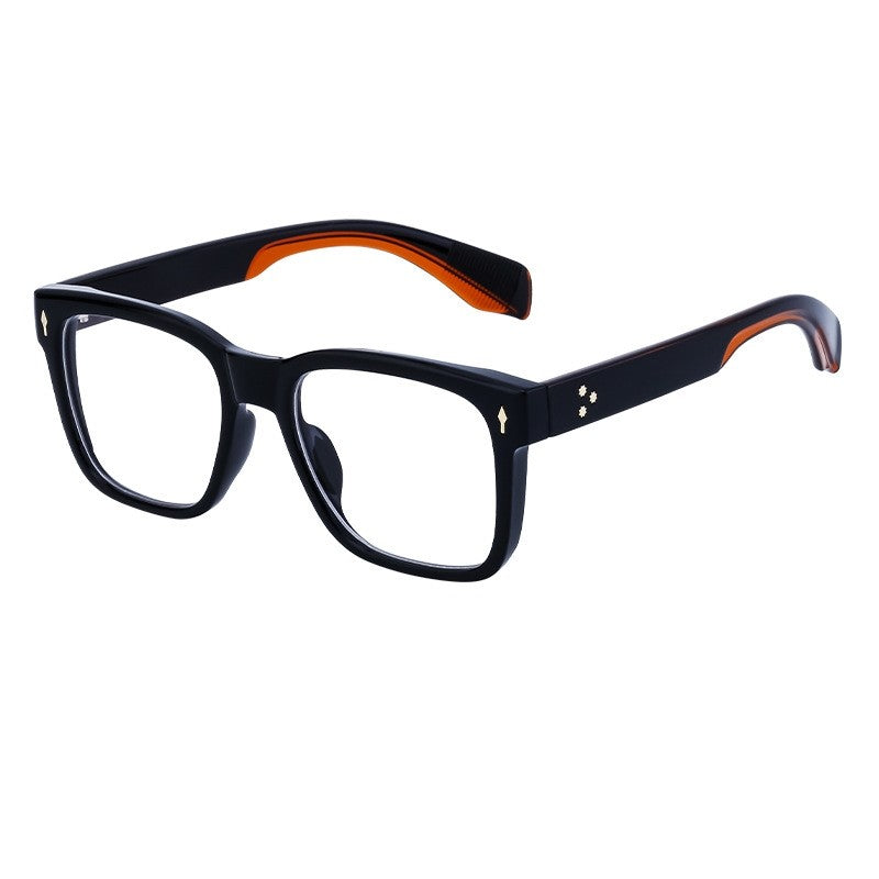 Men's Fashion Square Frame Plain Sunglasses