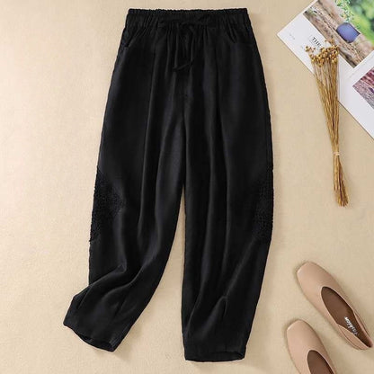 Elastic Waist Slim Fit Harem Pants