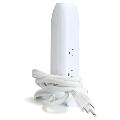 Emerson 5-Outlet + USB Charging Tower with Surge Protection and On/ Off Switch