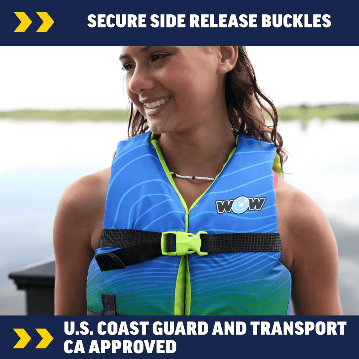 WOW Watersports Vis-Wave Youth Life Vest
