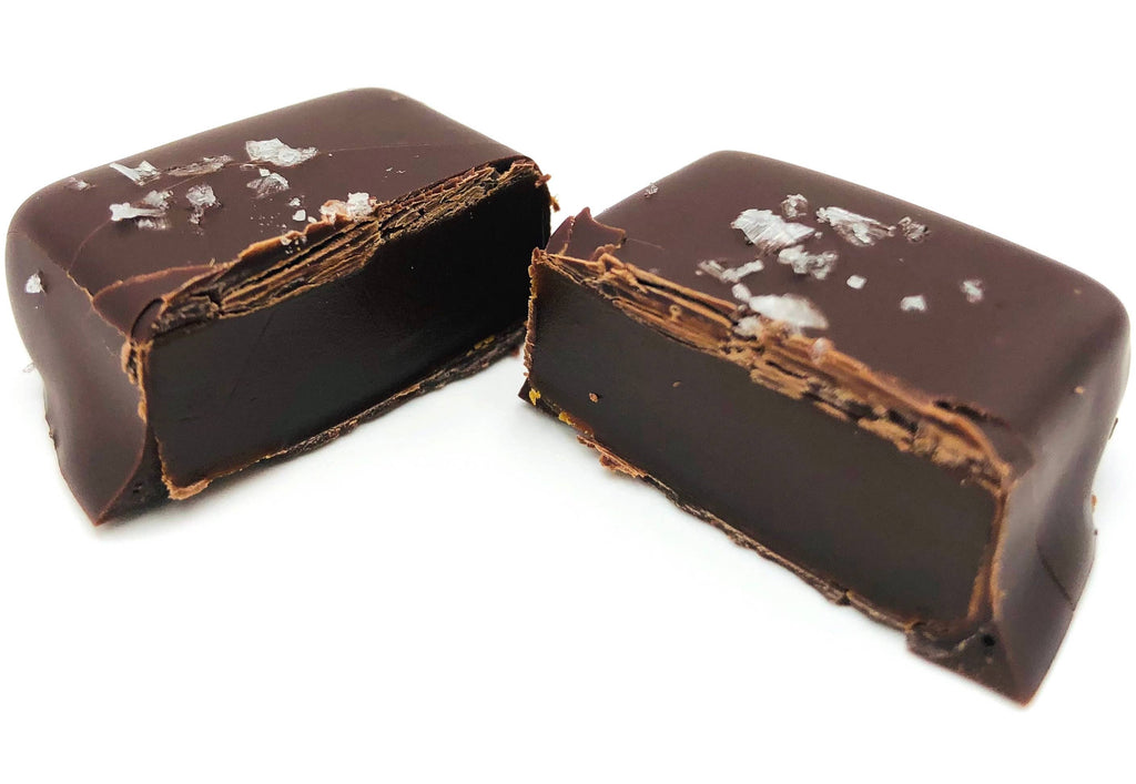 9 Piece Dark Chocolate Covered Salted Caramels