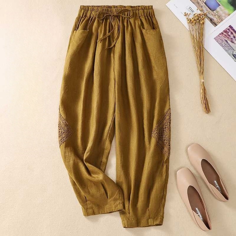 Elastic Waist Slim Fit Harem Pants