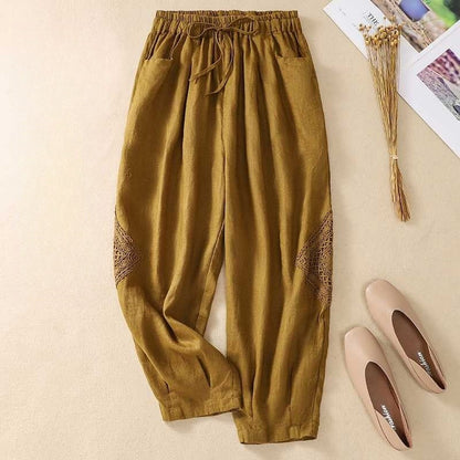 Elastic Waist Slim Fit Harem Pants