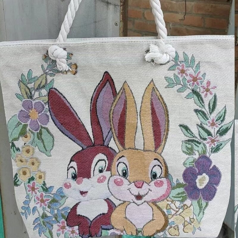 Stylish Embroidered Oversized Shoulder Bag