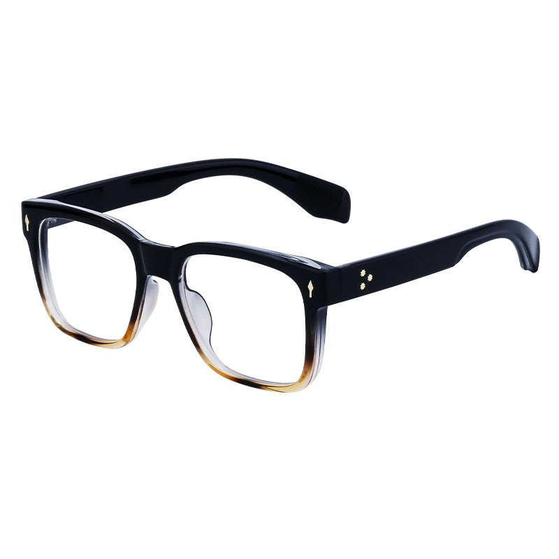 Men's Fashion Square Frame Plain Sunglasses