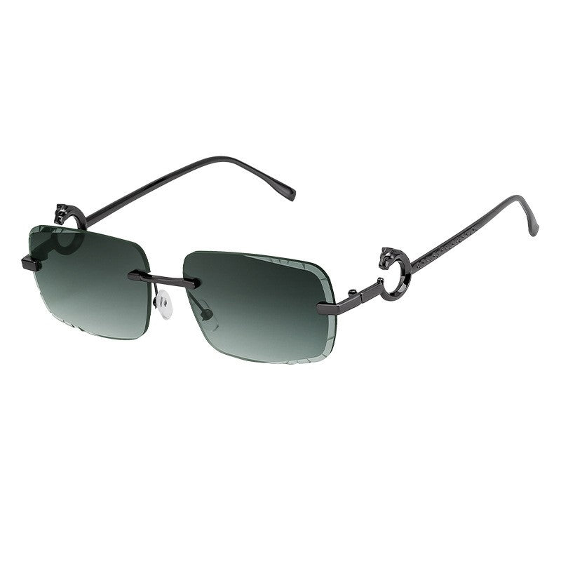 Fashion Frameless Square UV400 Sun Protection Outdoor Eyewear Sunglasses
