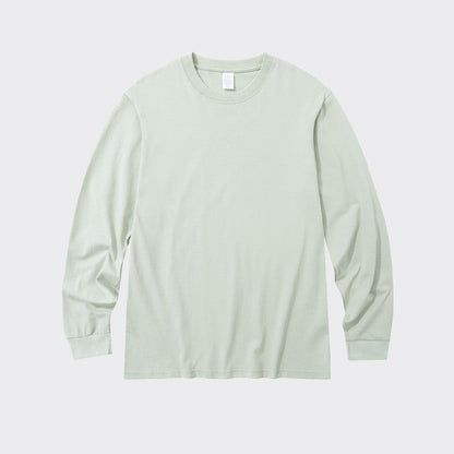 Casual Men's Solid Color Long Sleeve Tee