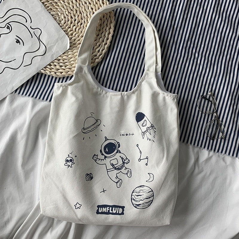 Chic Floral Print Single-Shoulder Handbag