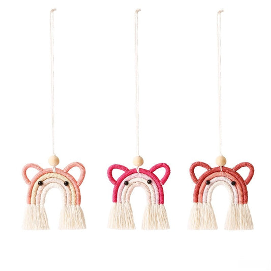 Handcrafted Cartoon Bear Car Hanging Ornament
