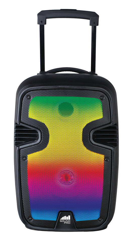 Naxa Portable 12” Bluetooth® Blaze Party Speaker with Full Glow Disco Lights (NDS-1215)