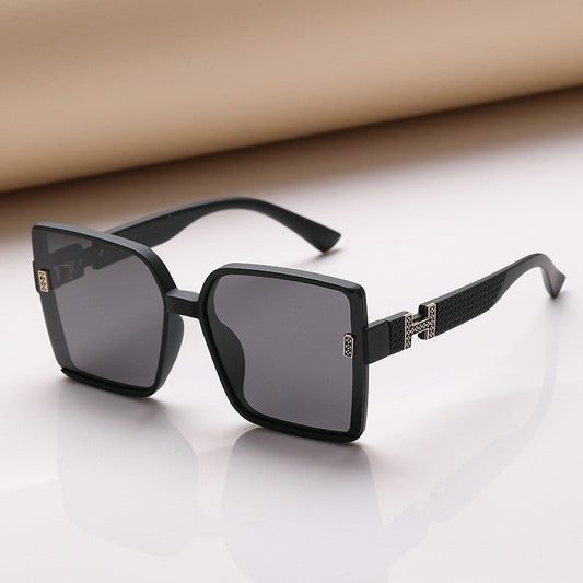 Fashion Large Square Frame UV400 Sun Protection Outdoor Eyewear Sunglasses