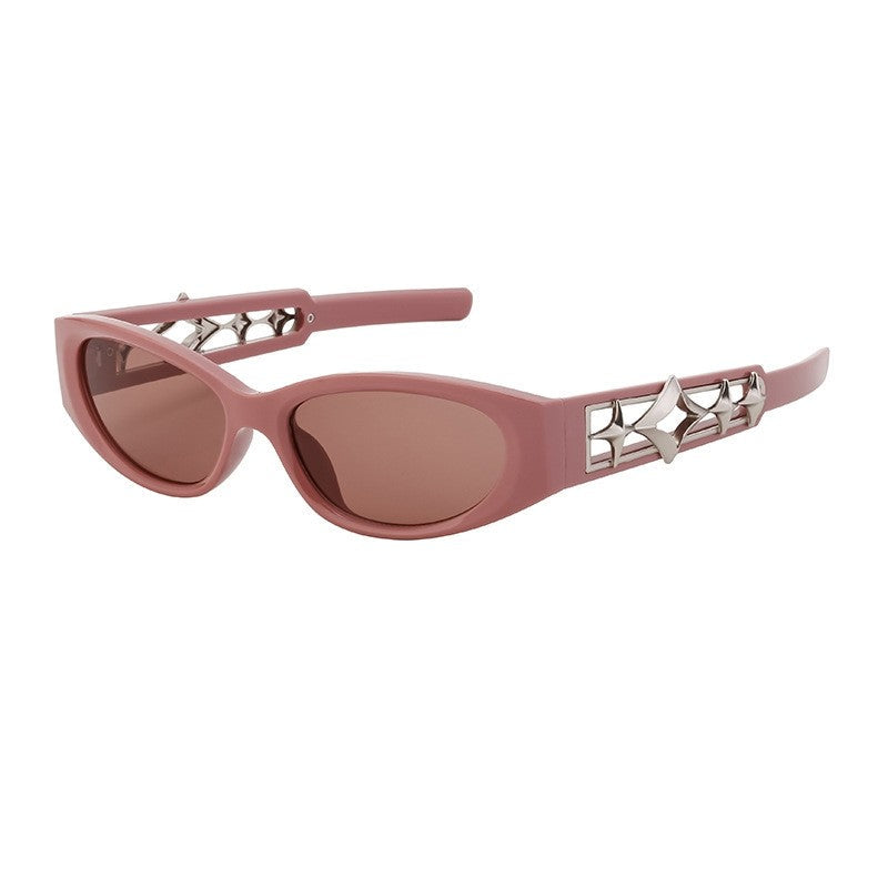 Unisex UV400 Full Oval Frame Outdoor Sport Cycling Eyewear Sunglasses
