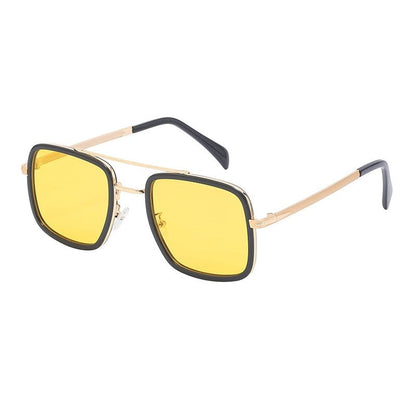Fashionable Lightweight Square Frame Sunscreen Sunglasses