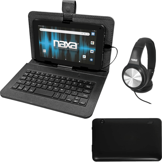 Naxa 7" Core Android 11 Tablet Kit Black - Refurbished