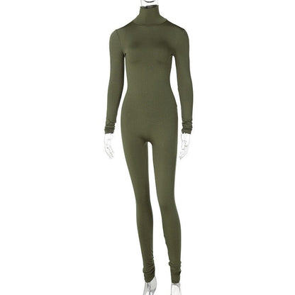 : Women's Yoga Jumpsuit Long Sleeve Solid Color Bodysuitwomen's Long Sleeve Solid Color Yoga Jumpsuit Bodysuit