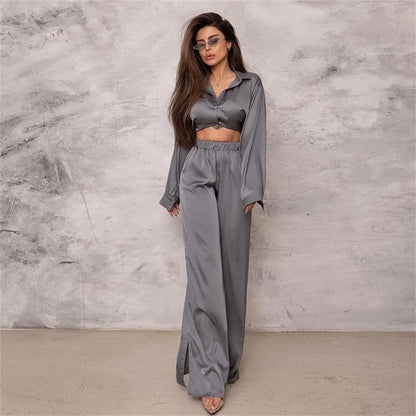 Relaxed Fit Women's Lightweight Casual Pajama Set