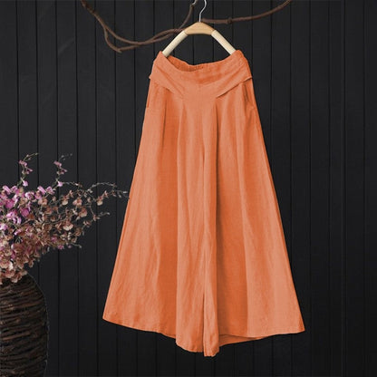 High-Waisted Flowy Culottes