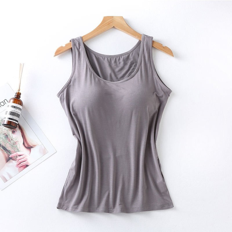 Seamless Padded Wireless Camisole in Solid Color