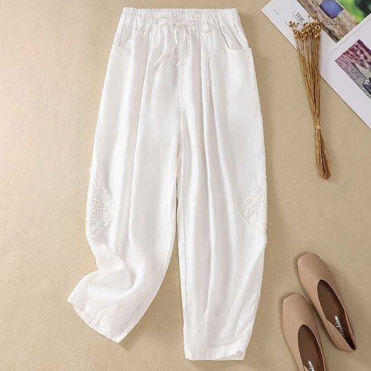 Elastic Waist Slim Fit Harem Pants