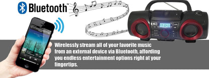Naxa MP3 & CD Boombox with Bluetooth (NPB-267)