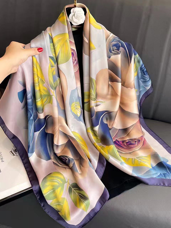 Floral Printed Headband Scarf