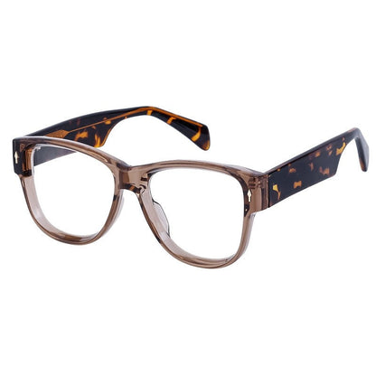 Fashion Acetate Cat Eye Clear Lens Glasses