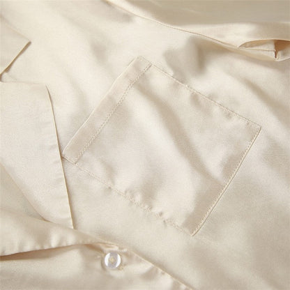 Lotus Trim Short Sleeve Pajama Set