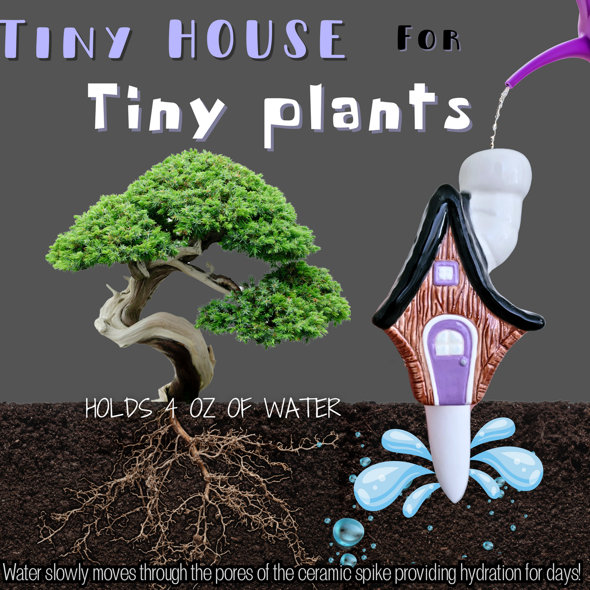 Little Wood Cabin Plant Watering Spike