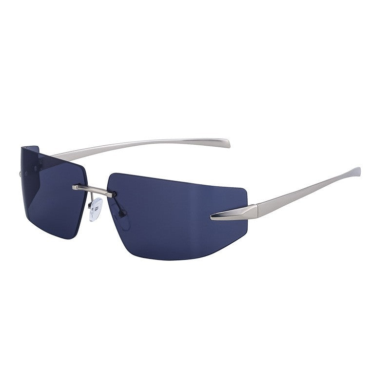 Unisex UV400 Curve Frameless Fashion Outdoor Eyewear Sunglasses