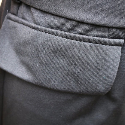 Mandarin Collar Sleeveless Dress with Waist Belt