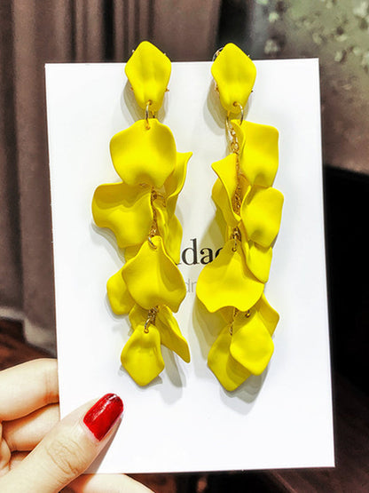 Chic Tasseled Acrylic Earrings