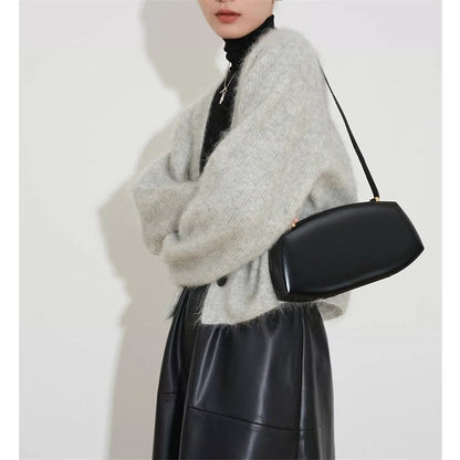 Imitation Mink Velvet Retro Solid Color Long Sleeve Short Cardigan Outerwear