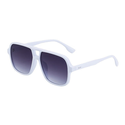 Retro Large Full Square Frame UV400 UV Protection Outdoor Sunglasses