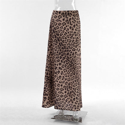 Fashionable Leopard Print Bodycon Mermaid Skirt