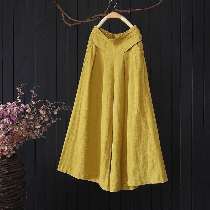 High-Waisted Flowy Culottes