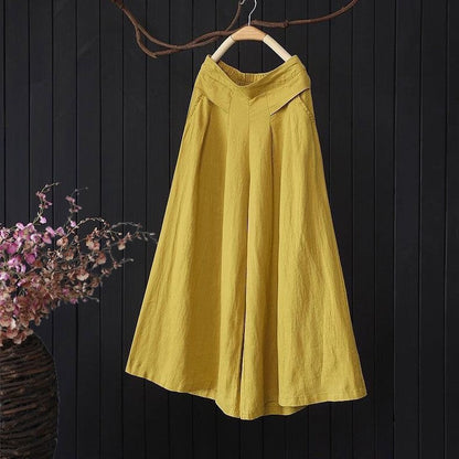 High-Waisted Flowy Culottes