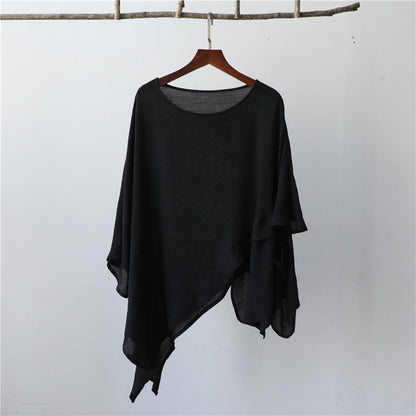 Lightweight Asymmetric Hem Solid Color Cardigan
