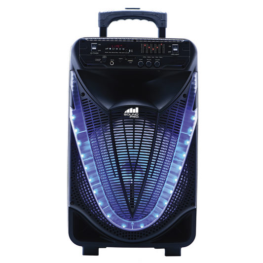 Naxa Portable 12 inch Bluetooth Party Speaker with Disco Light